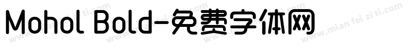 Mohol Bold字体转换